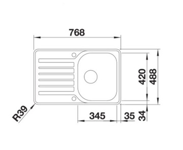 Мойка Blanco, Мойка Lantos 45 S-IF Compact