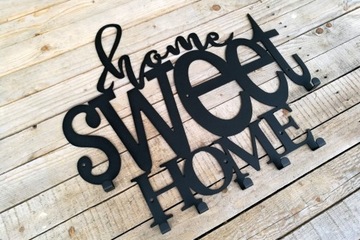 Настенная вешалка для одежды и ключей HOME SWEET HOME