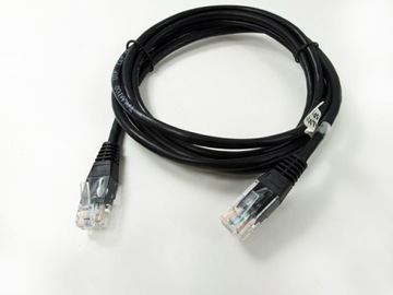 Сетевой кабель патч-корда RJ45 UTP, 2,0 м, ЧЕРНЫЙ