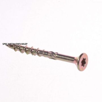 СТОЛЯНЫЕ ВИНТЫ ДЛЯ ДЕРЕВА 6X120 TORX С КОНИЧЕСКОЙ ГОЛОВКОЙ 100 ШТ. MARCOPOL