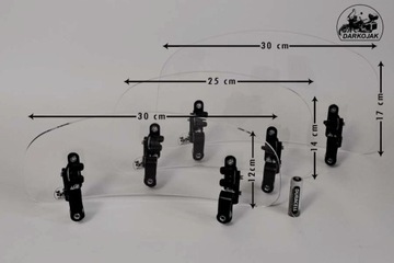Дефлектор мотоцикла DARKOJAK, обтекатель лобового стекла
