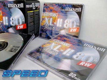 Аудиодиски Maxell CD-RW XL II 80 для МУЗЫКИ 1 шт.