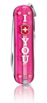 Victorinox 0.6223.T855, scyzoryk Classic SD The Gift, 58 mm, 7 funkcji,etui