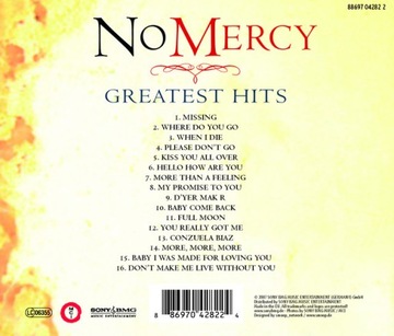 No Mercy Greatest Hits - 1 компакт-диск - WHERE DO YOU GO