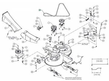 Оригинальный тракторный ножевой ремень MTD 754-04175