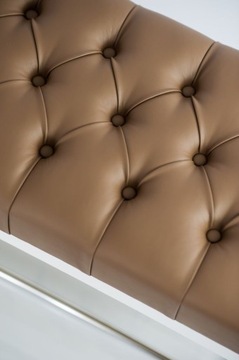 120 Producent Ławka Pikowana Cappuccino EMRA WOOD