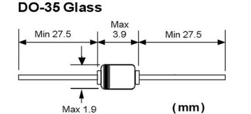 Диод 1N4148 150мА 100В