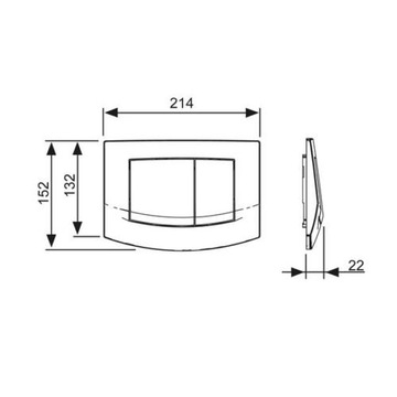 Кнопка смыва для унитаза TECE TECEAMBIA