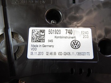 фото thumb №4, Vw golf vii спидометр манометр 5g1920740
