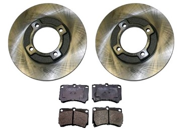 фото thumb №1, Гальмівні диски гальмівні колодки kia pride 1990-2005 перед kpl