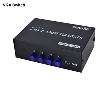 Переключатель VGA Switch 4 x 1 Мониторы FullHD Wwa