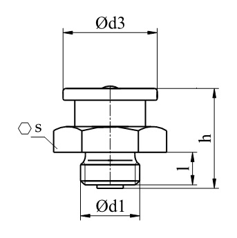 Масленка Каламитка с плоской головкой М10х1(16)