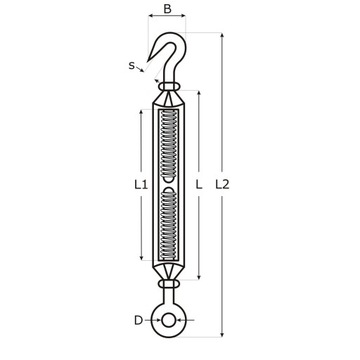 INOX НЕРЖАВЕЮЩАЯ НЕРЖАВЕЮЩАЯ, кислотостойкая Талреп Талреп М5 - 5 шт.