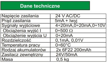 Генератор сигналов тока 0–10 В 4–20 мА 0–20 мА