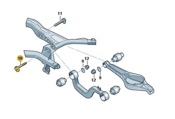 Комплект эксцентриковых винтов для центровки VW OE ORIGINAL