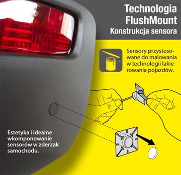 ДАТЧИКИ ДЛЯ СКРЫТОГО МОНТАЖА STEELMATE ЗАДНИЙ ДИСПЛЕЙ M5