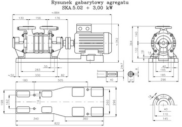 Гидрофорный насос SKA 5.02 Двухступенчатый EZ1 H-V
