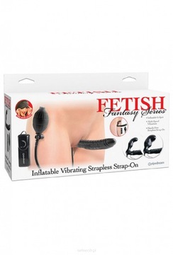 Strap - on INFLATABLE VIBRATING STRAPLESS