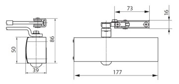 ДОВОДЧИК GEZE TS 1500 + белый кронштейн