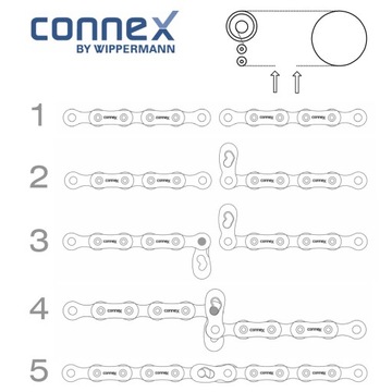 Зажим для цепи WIPPERMANN CONNEX LINK 11, ЗОЛОТОЙ