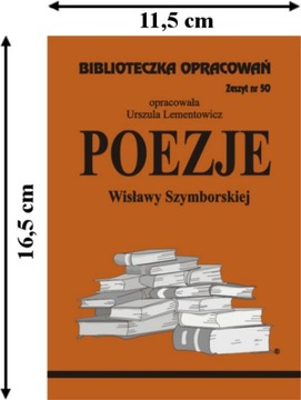 Poezje W Szymborska Biblioteczka Opracowania no.