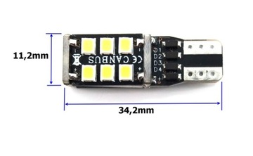 żarówka LED T10 10-18V CANBUS W5W W10W W16W 560lm