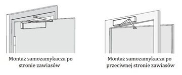 Доводчик ASSA ABLOY DC300 с рычагом, черный