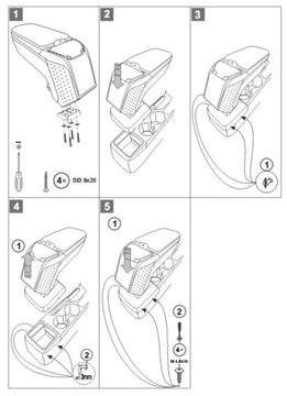 Подлокотник Armster II Mazda 2 с 2015 года.