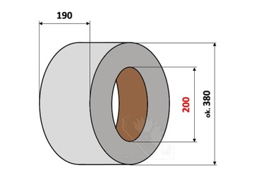 Taśma CC86 25mm 450m poliestrowa kompozytowa bandownica spinająca CS86