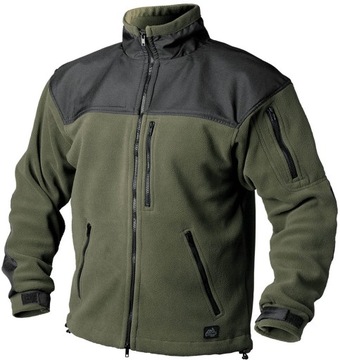 HELIKON CLASSIC ARMY Флисовая мужская толстовка оливково-зеленого/черного цвета S