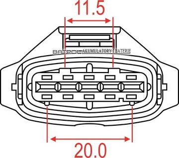 РАЗЪЕМ ИНЖЕКТОРА Z/5 BOSCH 5PIN 1928404221 JPT