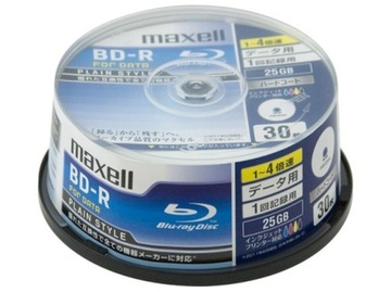 Maxell BD-R 25 ГБ x 4 для печати, Япония, 1 шт., конверт для компакт-диска