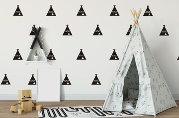 Naklejki na ścianę tipi wigwam teepee namiot