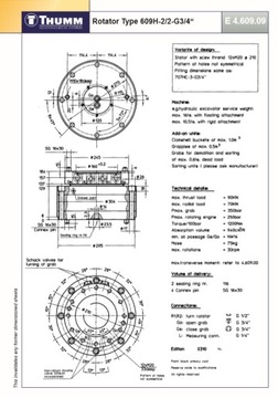 Гидравлический ротатор THUMM Type 609 H-2 мат. свободный