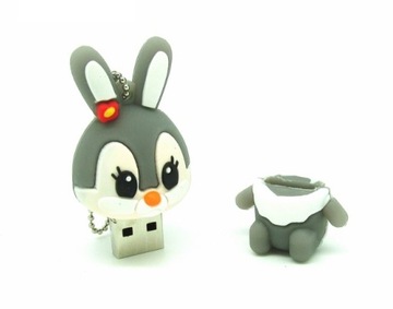 НАКОПИТЕЛЬ USB 64 ГБ GREY BUNNY RABBIT BUNNY