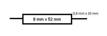 Металлопленочный резистор MUNDORF MR10 AUDIO 8,20 Ом