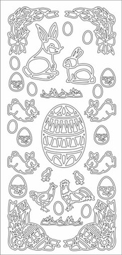 НАКЛЕЙКИ ПАСХАЛЬНЫЕ НАКЛЕЙКИ № JO-217