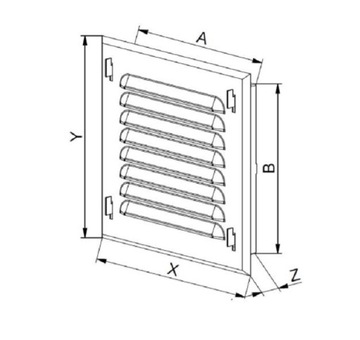 AWENTA КРЫШКА, ВЕНТИЛЯЦИОННАЯ РЕШЕТКА 10x14 MTK02 CZ