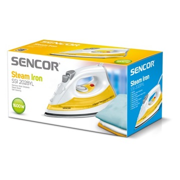 Паровой утюг Sencor SSI 2028YL, стальная подошва