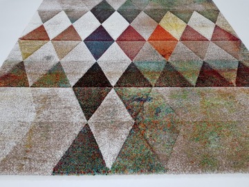 Dywan BELIS ESSENCE 3D 200x290 TRÓJKĄTY ROMBY beż