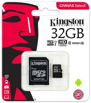 КАРТА ПАМЯТИ Kingston 32 ГБ MICRO SD класс 10 UHS