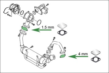 Заглушки EGR 1.9 2.0 TDi VW Bora Golf Passat Polo