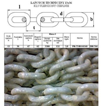 ЖЕСТКАЯ ТЕХНИЧЕСКАЯ ЦЕПЬ ПН-75/М-84540 13х36КЛ5