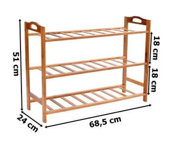 ПОЛКА ДЛЯ ОБУВИ ПОЛКА ДЛЯ ОБУВИ ПОЛКА ДЕРЕВЯННЫЙ БАМБУКОВЫЙ ШКАФ ДЛЯ ПРИХОЖЕЙ