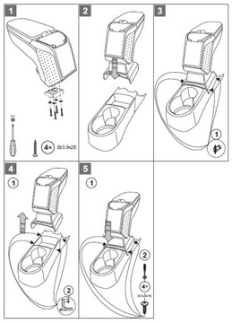 Подлокотник Armster II Skoda Rapid, серый