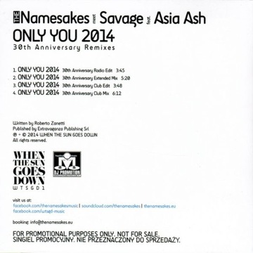 Тезки Savage Asia Ash - Only You 2014 Remixes