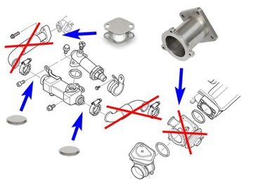 Замена заглушки EGR BMW E90 E60 E61 M47N2 M57N2