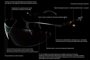 CAT Ectoshield 104 Okulary na rower ATEST Sportowe