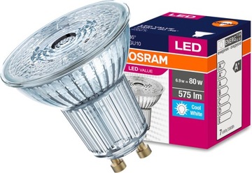 ГАЛОГЕННАЯ светодиодная лампа GU10 6,9 Вт = 80 Вт 4000K OSRAM 36