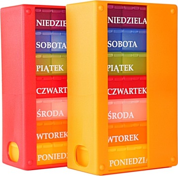 Контейнер-коробка для лекарств-таблеток 7х3 ЕЖЕНЕДЕЛЬНО